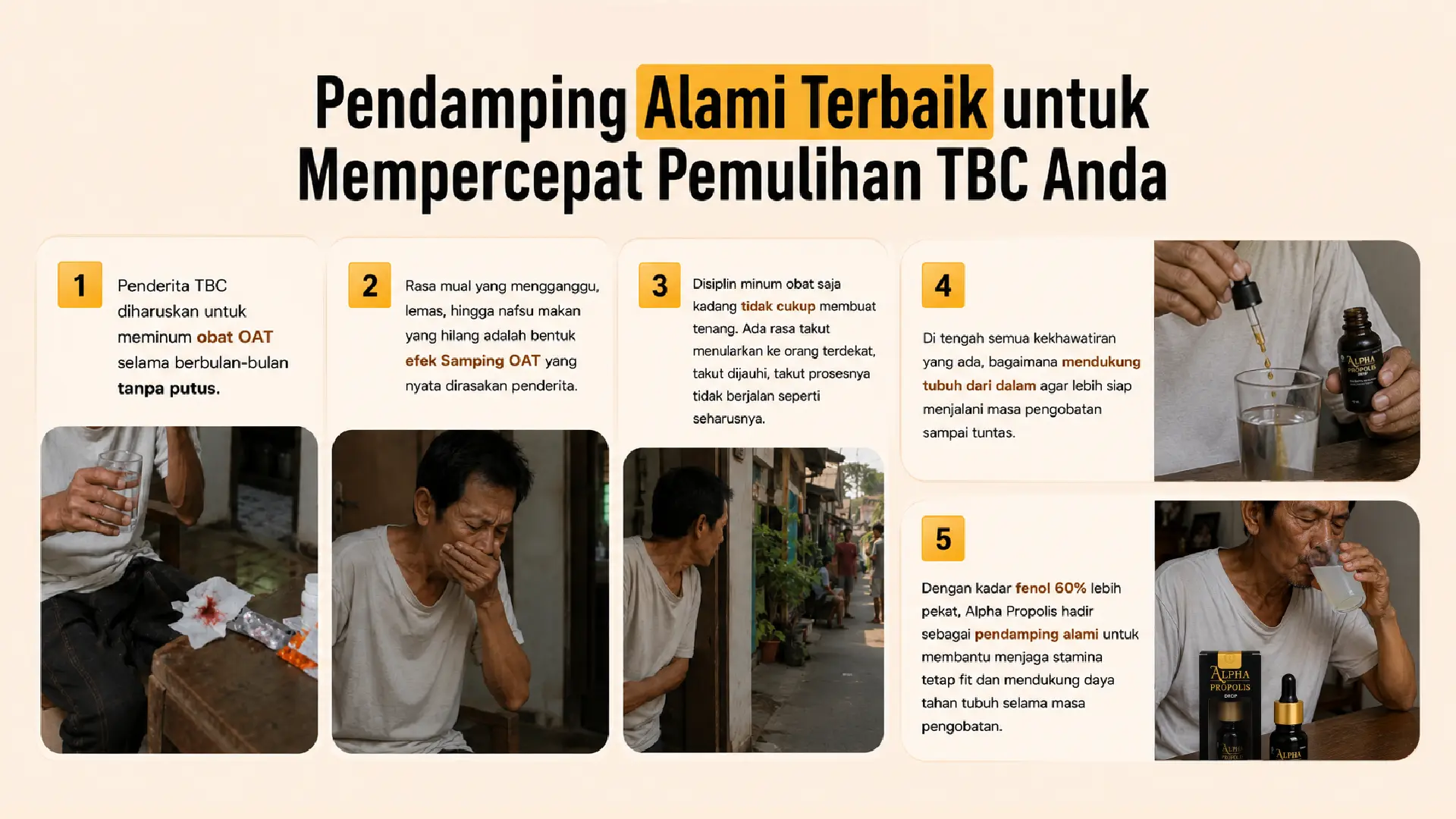 Pendamping alami untuk membantu pemulihan TBC