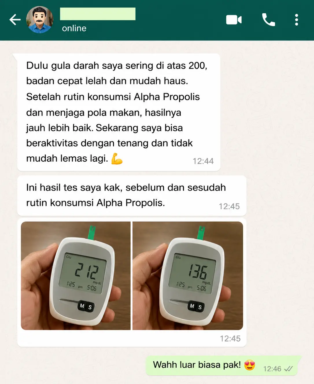 Testimoni pelanggan 1