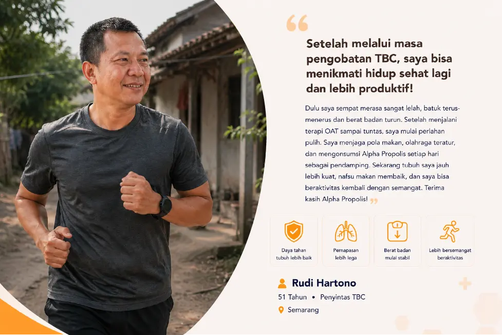 Kisah transformasi pengguna Alpha Propolis 45