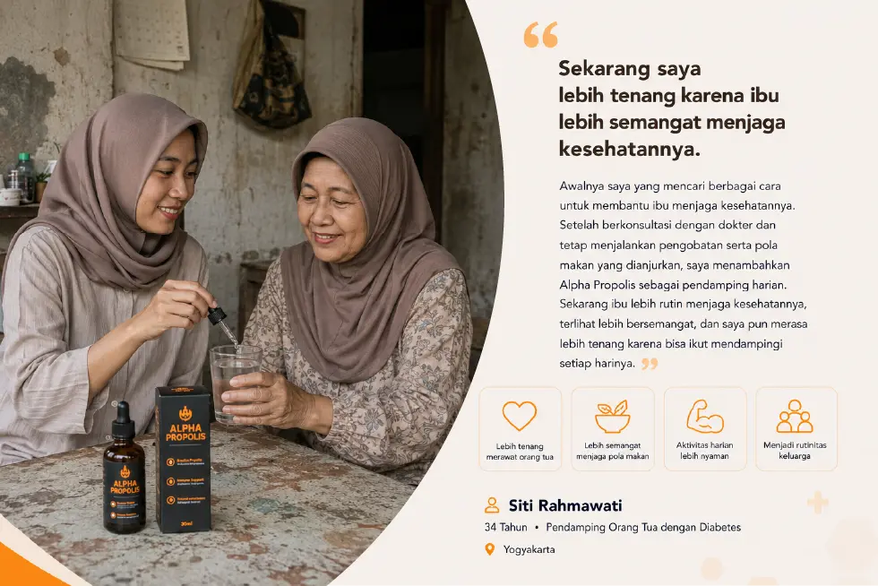 Kisah transformasi pengguna Alpha Propolis 46