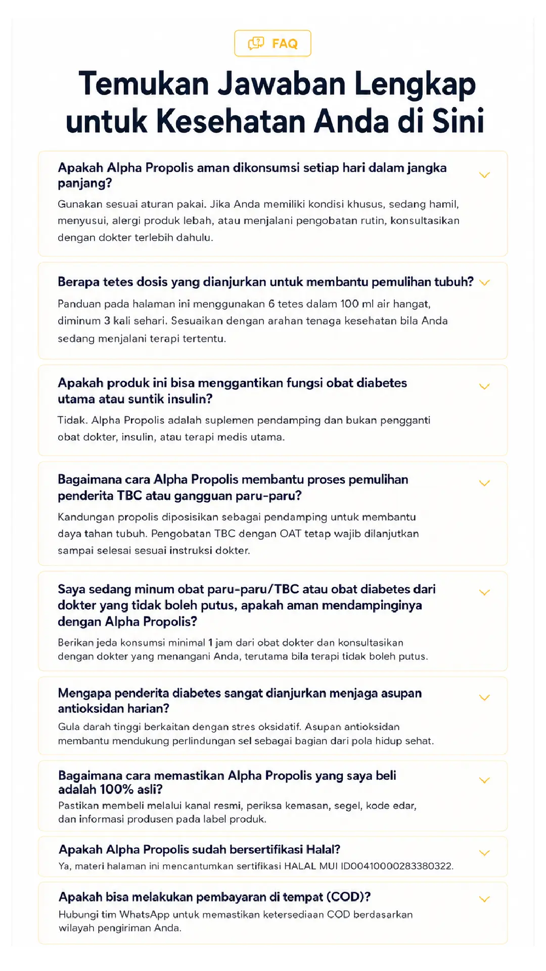 FAQ Alpha Propolis